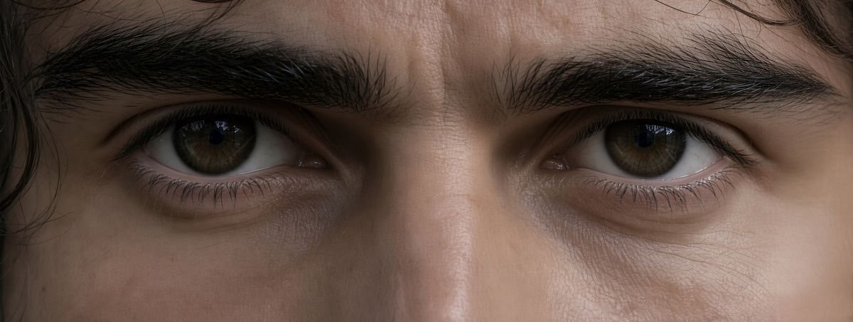 Mirada intensa de goleador
